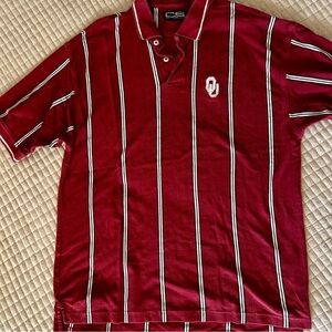 University of Oklahoma (OU) Vintage Striped Men's Polo Shirt